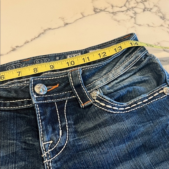 Miss Me Blue Boot Cut Jeans with Embellished Pockets - Picture 8 of 10